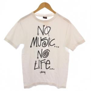 Tシャツ カットソー 半袖 クルーネック ロゴ プリント S 白 /BM