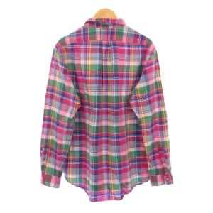 RALPH LAUREN ボタンダウンシャツ カジュアル 長袖 レギュラーカラー チェック柄 L マルチカラー /BB