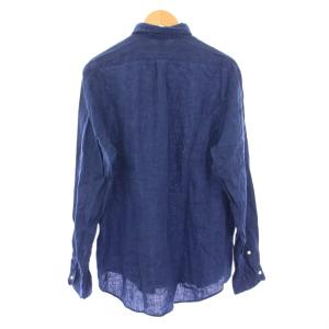 RALPH LAUREN OCEAN WASH LINEN ボタンダウンシャツ カジュアル 長袖 レギュラーカラー ロゴ 刺繍 ワンポイント