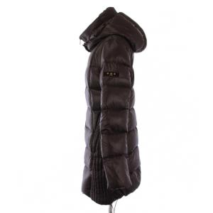 TATRAS SARIN ダウンコート ロング ジップアップ フード ナイロン 03 茶 LTA-4179-12 /BM