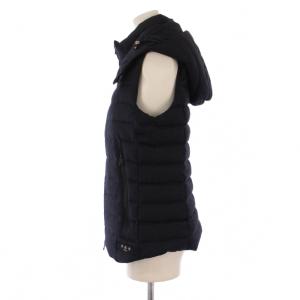 TATRAS GIOCONDA ダウンベスト ジャケット ジップアップ フード ウール 02 紺 LTA16A4491