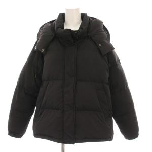フードつきミドルダウン ジャケット アウター 40 黒 6425-699-0312 /YM