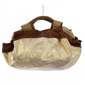 ナッパアイレ ハンドバッグ アナグラム ブラウン