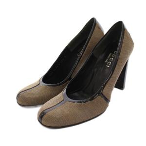 パンプス ハイヒール ラウンドトゥ 36.5C ベージュ 黒 ブラック 101 2526 /YM