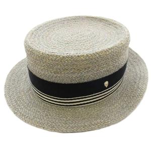 ラフィアハット 麦わら帽子 F グレー /G