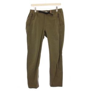 クライミングパンツ スラックス イージー ウエストゴム ベルト ストレッチ M カーキ /BB