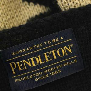 PENDLETON ニット 長袖 ウール 黒 ブラック ネイティブ柄 L相当 8575-4547 /G