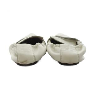 TOD'S ローファー モカシン ポインテッドトゥ レザー 37 白 ホワイト /AN11