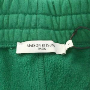 Maison Kitsuné スウェットパンツ コットンパンツ イージーパンツ ロゴ L 緑 グリーン JM01301KM0019 /AN7