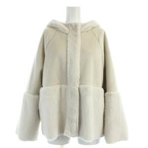 フェイクムートンコート ジャケット 2 白 ホワイト アイボリー 202-5.JK.WP.NW.6080