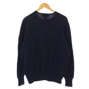 Polo by Ralph Lauren ニット セーター 長袖 クルーネック ロゴ刺繍 LL ネイビー /BM