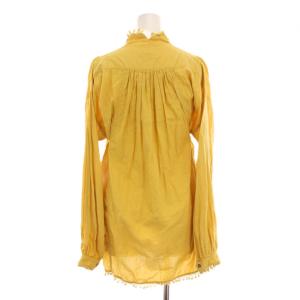 KAPITAL ドビーOX フリンジクロッキーシャツ ブラウス 長袖 0 XS 黄色 イエロー /YM