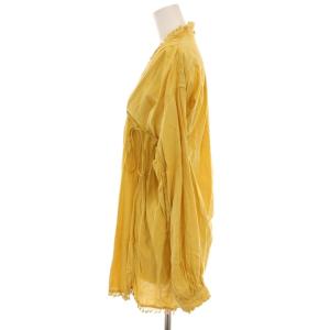 KAPITAL ドビーOX フリンジクロッキーシャツ ブラウス 長袖 0 XS 黄色 イエロー /YM