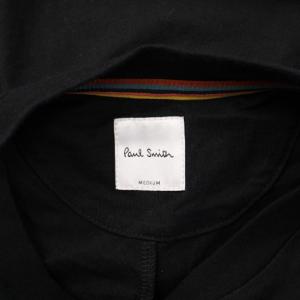 PAUL SMITH Tシャツ 半袖 クルーネック ストレッチ ワンカラー M 黒 ブラック /BB