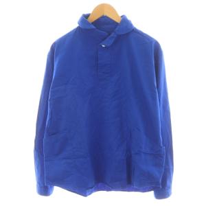 シャツ 長袖 プルオーバー コットン XL 青 ブルー LS-3 /AN32