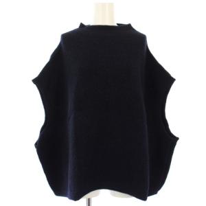 SDL ニット セーター ベスト ボトルネック 紺 71180014 /TK
