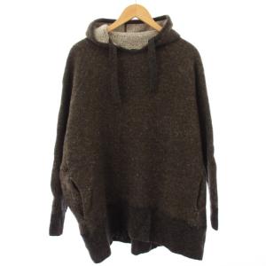 パーカー プルオーバー ニット 長袖 茶 7118118 /TK