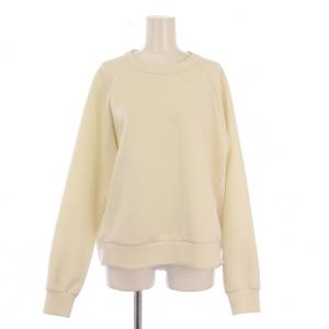 23AW モノテックカットソー 長袖 クルーネック 切替 ストレッチ 38 白 ホワイト 5313260116