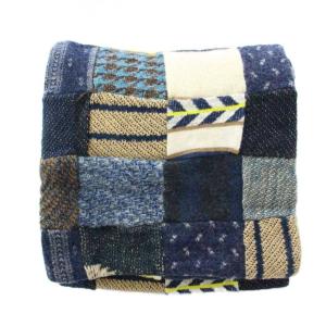 45R 4545祭り つぎはぎマフラー ネイビー