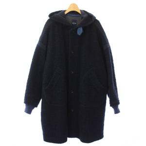 ボア裏毛のフードコート 2 ネイビー 7112065