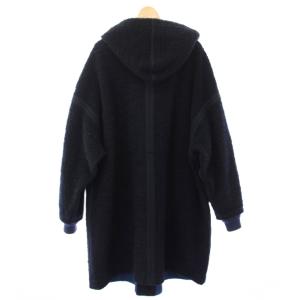 45R ボア裏毛のフードコート 2 ネイビー 7112065