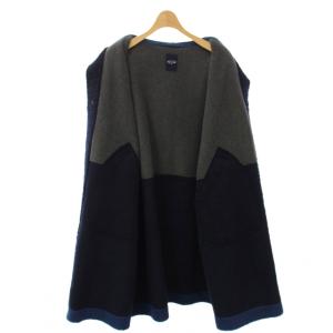 45R ボア裏毛のフードコート 2 ネイビー 7112065