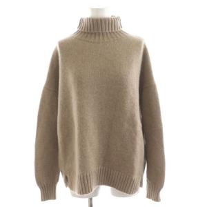 ニット セーター 長袖 タートルネック ウール カシミヤ混 M 茶 ブラウン 2313661233 /AN11