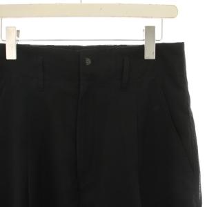 TOGA PULLA ポリエステルメッシュワイドパンツ シアー シースルー 34 黒 ブラック TP81-FF242 /HN