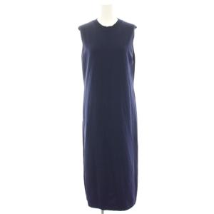 21SS RN KNIT PENCIL DRESS ニットワンピース マキシ ロング ノースリーブ 左サイドスリット