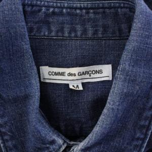 COMME des GARCONS ORIGINAL AD2013 デニムシャツ カジュアル 長袖 レギュラーカラー 無地 ワンカラー M