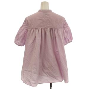 UNITED ARROWS パフスリーブ シャツ ブラウス 半袖 F 紫 パープル 1516-162-1539 /G