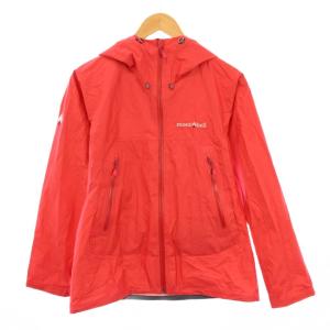 レイントレッカージャケット ナイロン アウター ジップアップ ロゴ プリント M ピンク 1128597