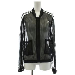 トラックジャケット メッシュ ロゴ M 黒 ブラック /AN54