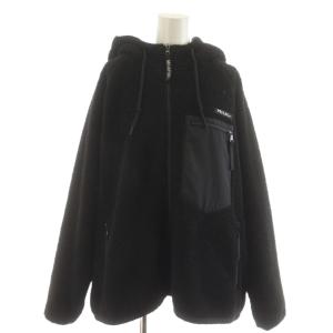 BOA SHORT HOODED JACKET ボアショートフーデッドジャケット フリース M 黒 ブラック