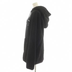 MILKFED. BOA SHORT HOODED JACKET ボアショートフーデッドジャケット フリース M 黒 ブラック