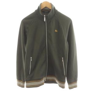 トラックジャケット ジップアップ ロゴ 刺繍 リブ 2 カーキ BMV51-512-76 /AN42