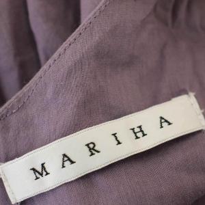 MARIHA ノースリーブ マキシワンピース ロング ワンピース 36 紫 パープル /G