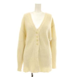 STUNNING LURE 20th リブ編みVネックカーディガン ニット 長袖 アルパカ ウール混 1