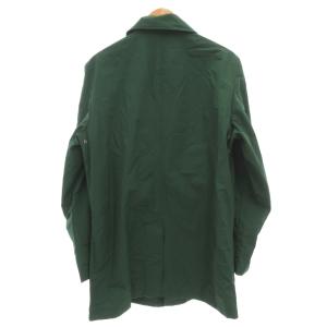 Eddie Bauer EddieBauer 美品 ステンカラーコート M フロントフライ ミドル ハーフ丈 緑 グリーン /AE
