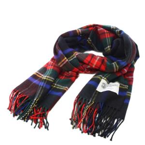 B&Y ユナイテッドアローズ BEAUTY&YOUTH マフラー ストール チェック柄 マルチカラー /TK