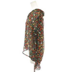 Shinzone シアー シャツ ブラウス シースルー 花柄 総柄 長袖 34 マルチカラー 19SMSBL05 /YM