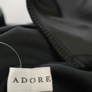 ADORE 24SS マットストレッチダンボールスカート ロング 38 黒 ブラック 531-4120416 /G