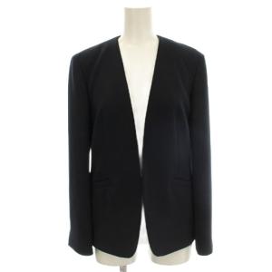 ノーカラージャケット 36 ネイビー 紺 11-07-01-07151 /G