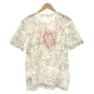 PLAY Comme des Garçons ディズニー Disney アナと雪の女王 Tシャツ カットソー クルーネック 半袖 プリント L 白 ホワイト