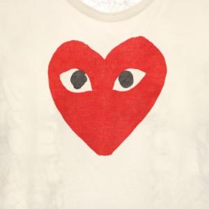 PLAY Comme des Garçons ディズニー Disney アナと雪の女王 Tシャツ カットソー クルーネック 半袖 プリント L 白 ホワイト