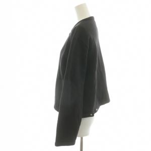 agnes b. プレッション カーディガン スナップボタン コットン 2 黒 ブラック 0267M001 /AN22 JS