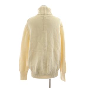 UNITED ARROWS バイアスタートルネックニット セーター 長袖 ウール カシミヤ混 白 ホワイト 1513-106-4068