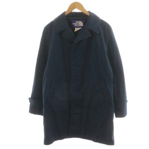 ベイヘッドクロスステンカラー コート ロング丈 中綿 アウター 65/35 紺 ネイビー NY2651N