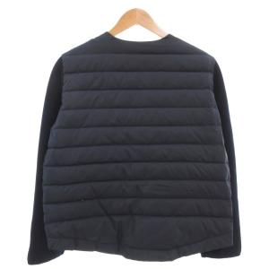 GALLARDAGALANTE especial ダウンジャケット F ニット切替 ジップアップ 紺 ネイビー /AE