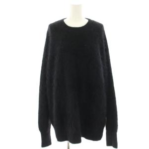 Fur Nuance プルオーバー2 シャギーニット セーター 長袖 ウール 黒 ブラック 22080922102040